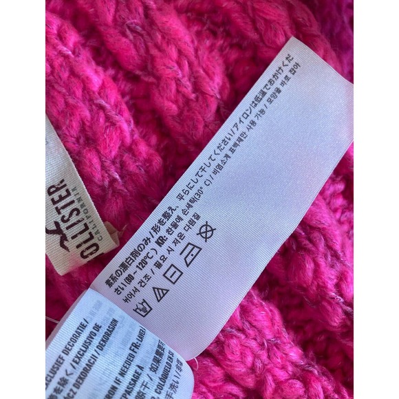 NWT Hollister Knit Scarf One Size Women’s Pink MSRP $24.95 - Picture 5 of 7